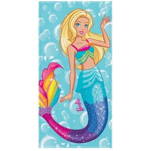 Toalha Estampada de Banho Barbie Reinos Mágicos Sortidas Lepper