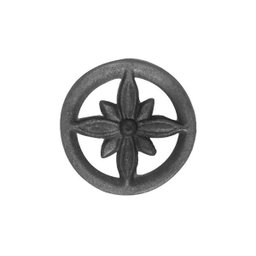 Rosácea Decoração de Ferro Flor de Liz Grade Portão 15cm - 1