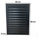 Ver imagem 2 de Porta Alçapão Abrigo Portinhola 60x80 Req 6 Cm Aço Primer