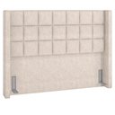 Ver imagem 1 de Cabeceira Cama Box Queen 160 Cm P05 Paris Linho Bege Claro - Lyam Decor