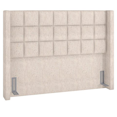 Cabeceira Cama Box Queen 160 Cm P05 Paris Linho Bege Claro - Lyam Decor
