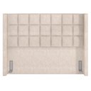 Ver imagem 4 de Cabeceira Cama Box Queen 160 Cm P05 Paris Linho Bege Claro - Lyam Decor