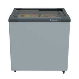 Freezer Horizontal Tampa de Vidro 200L Metalfrio Nf20S Branco 220V - 4