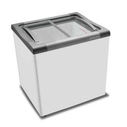 Freezer Horizontal Tampa de Vidro 200L Metalfrio Nf20S Branco 220V - 8
