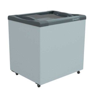 Freezer Horizontal Tampa de Vidro 200L Metalfrio Nf20S Branco 220V
