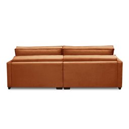 Sofá Cama Retrátil e Reclinável 2,50m com Molas Karen Veludo Terracota Adonai Estofados - 7