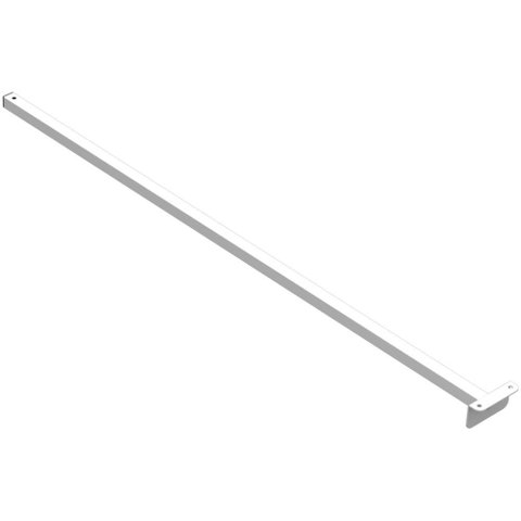 Suporte Refletor Fachada Banner Braço 100 Cm - Branco