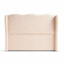 Ver imagem 1 de Cabeceira Cama Box Solteiro 90cm Aurora Estofada Boucle com Sapatas Plásticas Linha Premium