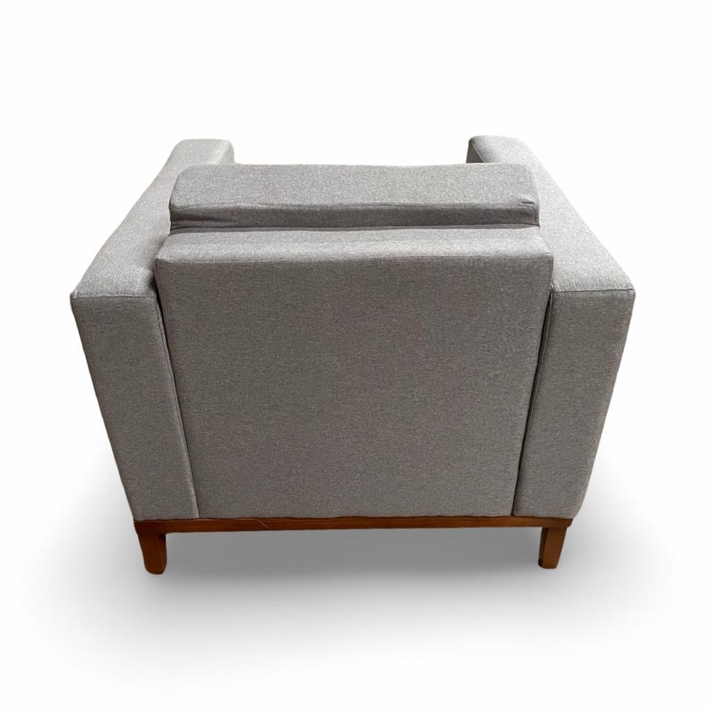 Poltrona Decorativa Tokio Premium Linho Cinza - G2home - 6