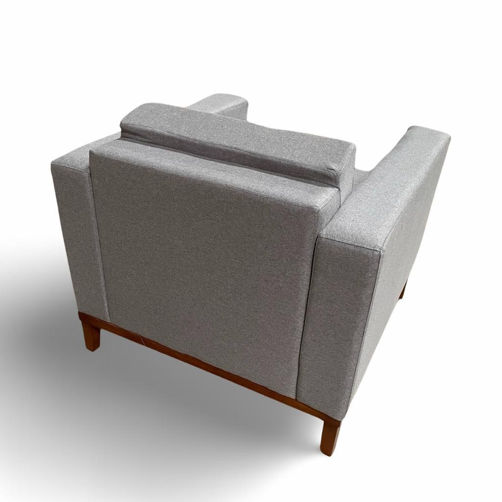 Poltrona Decorativa Tokio Premium Linho Cinza - G2home - 5