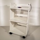 Ver imagem 1 de Carrinho Auxiliar Rodinhas Inclusas Centros de Beleza Médico