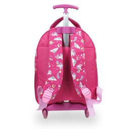 Mochila Escolar Infantil de Rodinhas Unicórnio - 2