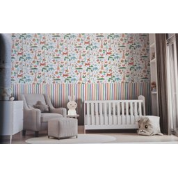 Papel de Parede Infantil Safari Azul Sonhos 4207 - 2