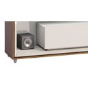Ver imagem 3 de Rack Ópera 2.2 Off White com Freijó - Imcal Móveis