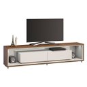Ver imagem 1 de Rack Ópera 2.2 Off White com Freijó - Imcal Móveis