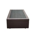 Ver imagem 5 de Cama Box Baú Solteiro Colchão Espuma D33 + Box Sintético Marrom Serra Negra 59x88x188