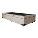 Ver imagem 4 de Cama Box Baú Solteiro Colchão Espuma D33 + Box Suede Bege Serra Negra 59x88x188