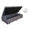 Base Cama Box Baú Solteiro Suede Cinza Serra Negra 42x88x188 - 2