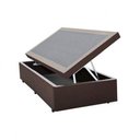 Ver imagem 2 de Base Cama Box Baú Solteiro Sintético Marrom Serra Negra 42x88x188