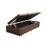 Base Cama Box Baú Solteiro Sintético Marrom Serra Negra 42x88x188 - 1