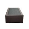 Base Cama Box Baú Solteiro Sintético Marrom Serra Negra 42x88x188 - 3