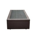 Ver imagem 3 de Base Cama Box Baú Solteiro Sintético Marrom Serra Negra 42x88x188