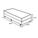 Ver imagem 7 de Cama Box Baú Solteiro Colchão Espuma D33 + Box Sintético Marrom Serra Negra 62x88x188