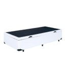 Ver imagem 4 de Cama Box Baú Solteiro Colchão Espuma D33 + Box Sintético Branco Serra Negra 62x88x188