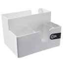 Ver imagem 2 de Kit 4 Porta Sachês Guardanapos Açúcar Organizadores Bancada Branco