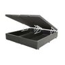 Base Cama Box Baú Casal Bipartido Sintético Cinza Serra Negra 42x138x188 - 1