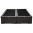 Base Cama Box Baú Casal Bipartido Sintético Marrom Serra Negra 42x138x188 - 2