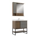 Ver imagem 4 de Conjunto para Banheiro Armani 80 Noce/Cimento