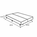 Ver imagem 4 de Base Cama Box Baú Casal Bipartido Suede Bege Serra Negra 42x138x188