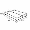Ver imagem 4 de Base Cama Box Baú Casal Bipartido Suede Cinza Serra Negra 42x138x188