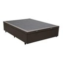 Ver imagem 2 de Base Cama Box Baú Casal Sintético Marrom Serra Negra 42x138x188
