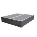 Ver imagem 3 de Cama Box Baú Casal Colchão Espuma D33 + Box Bipartido Sintético Cinza Serra Negra 62x138x188