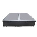 Ver imagem 4 de Cama Box Baú Casal Colchão Espuma D33 + Box Bipartido Sintético Cinza Serra Negra 62x138x188