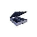 Ver imagem 2 de Cama Box Baú Casal Colchão Espuma D33 + Box Bipartido Suede Cinza Serra Negra 62x138x188