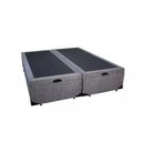 Ver imagem 4 de Cama Box Baú Casal Colchão Espuma D33 + Box Bipartido Suede Cinza Serra Negra 62x138x188