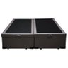 Cama Box Baú Casal Colchão Espuma D33 + Box Bipartido Sintético Marrom Serra Negra 62x138x188 - 4