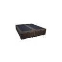 Ver imagem 4 de Cama Box Baú Casal Colchão Espuma D33 + Box Bipartido Suede Marrom Serra Negra 62x138x188
