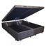 Ver imagem 2 de Cama Box Baú Casal Colchão Espuma D33 + Box Bipartido Suede Marrom Serra Negra 62x138x188