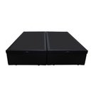 Ver imagem 4 de Cama Box Baú Casal Colchão Espuma D33 + Box Bipartido Suede Preto Serra Negra 59x138x188