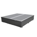 Ver imagem 3 de Cama Box Baú Casal Colchão Espuma D33 + Box Bipartido Sintético Cinza Serra Negra 56x138x188