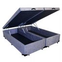 Ver imagem 2 de Cama Box Baú Casal Colchão Espuma D33 + Box Bipartido Suede Cinza Serra Negra 56x138x188