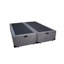 Ver imagem 4 de Cama Box Baú Casal Colchão Classic Mola Ensacada + Box Bipartido Suede Cinza Serra Negra 70x138x188