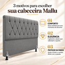 Ver imagem 4 de Cabeceira de Cama Box Casal 140 cm Mallu:Cinza Grafite