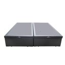 Ver imagem 4 de Cama Box Baú Casal Colchão Espuma D45 + Box Bipartido Sintético Cinza Serra Negra 67x138x188