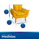 Ver imagem 6 de Kit 2 Poltrona Opala para Sala Confortável e Reforçada Suede
