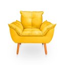 Ver imagem 4 de Kit 2 Poltrona Opala para Sala Confortável e Reforçada Suede